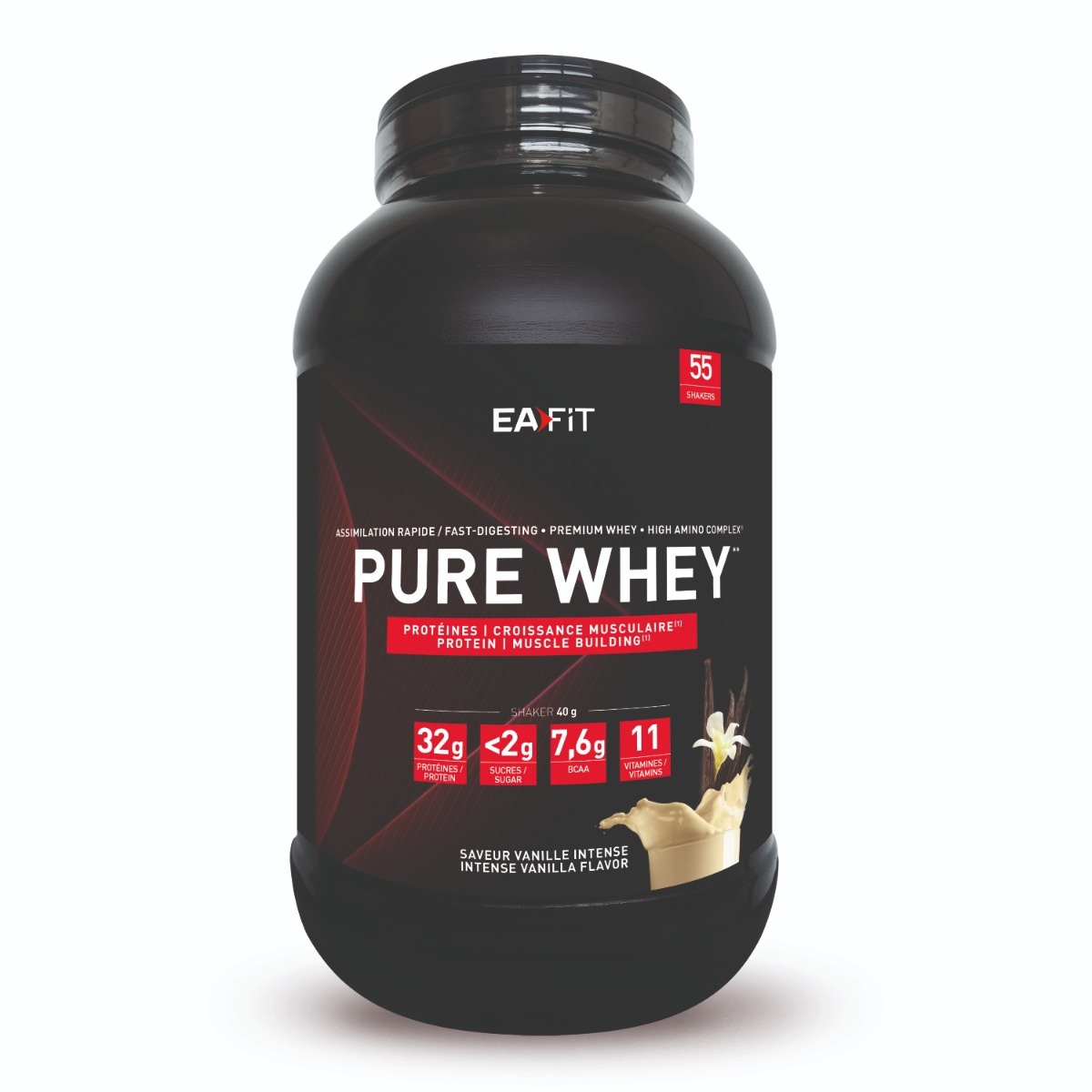 EAFIT Pure Whey Vanille Intense 2.2 kg