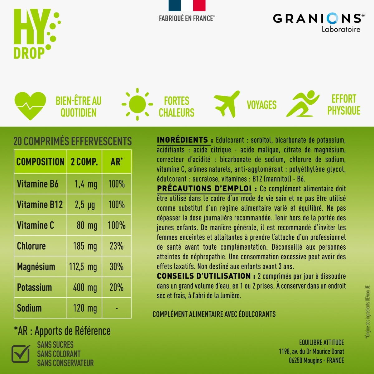 Granions - Hydrop arôme mangue-passion