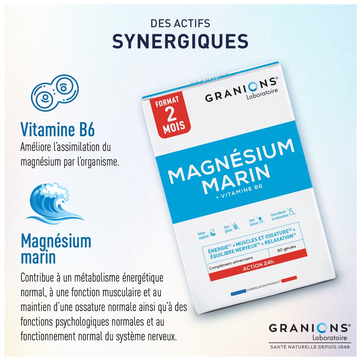 Magnésium gélule - 200 mg actifs