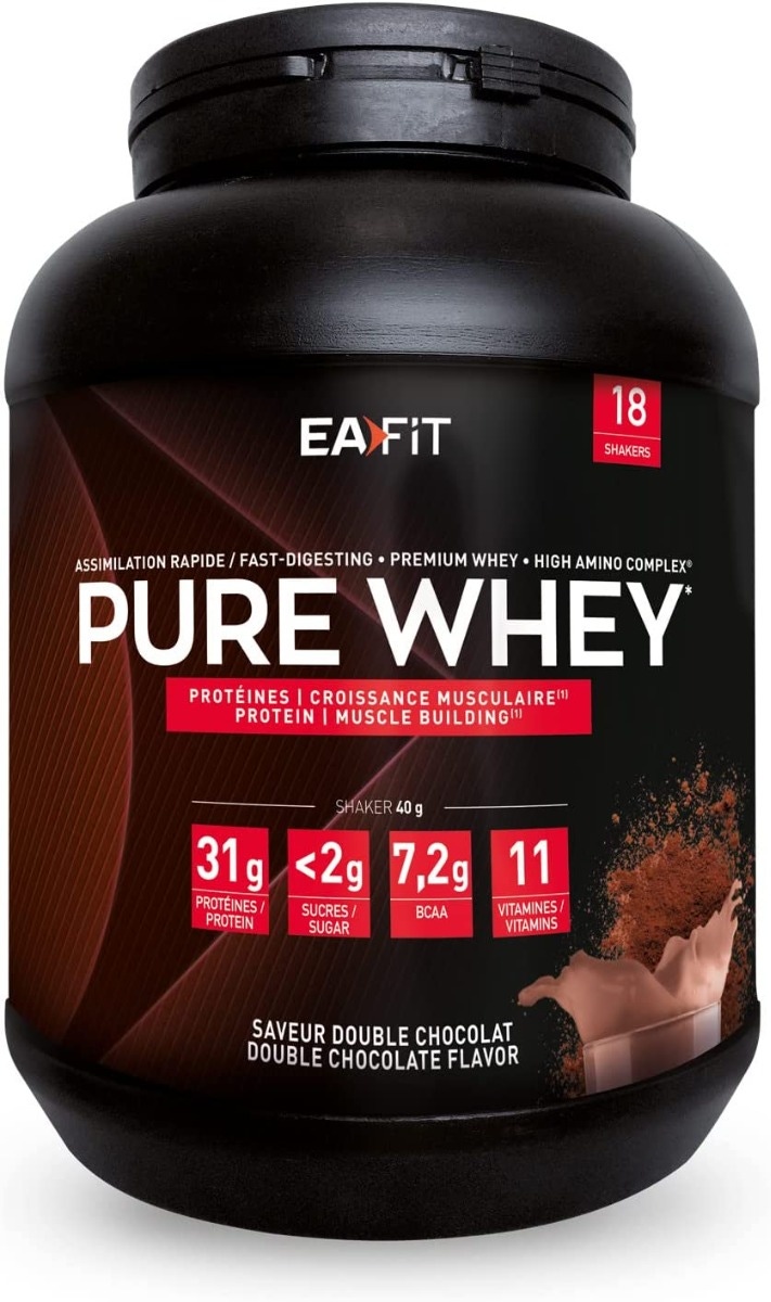 EAFIT Pure Whey Double Chocolat : prise de muscle sec rapîde