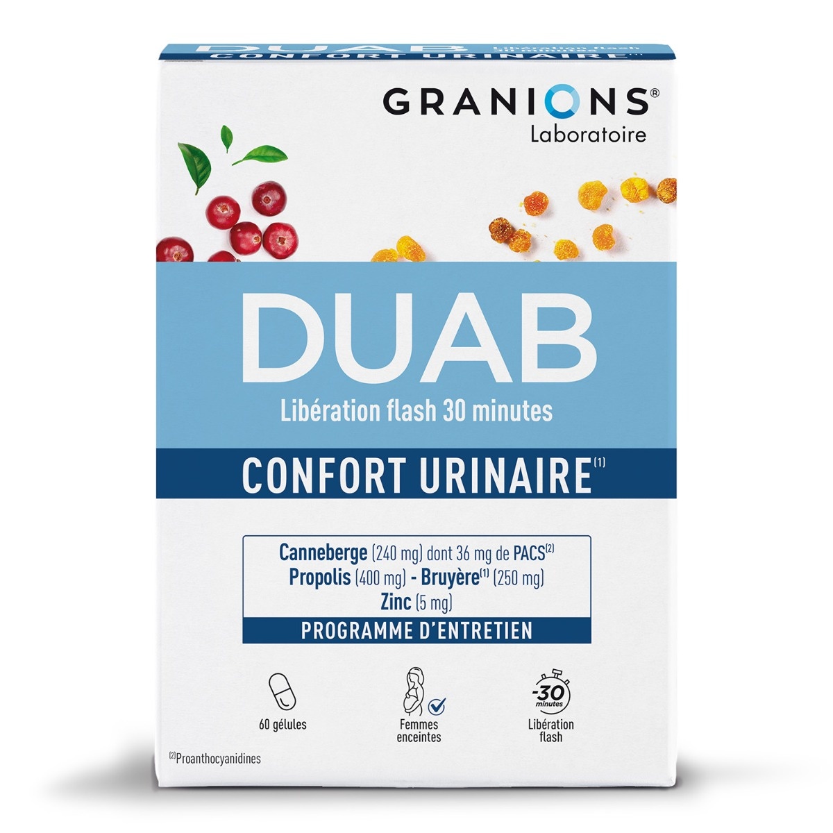 Duab - Inconfort Urinaire - Cranberry - Propolis - Zinc