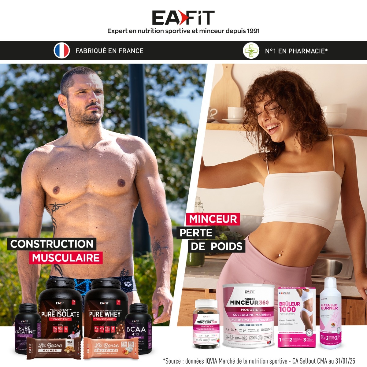EAFIT Pure Whey Vanille Noisette 850gr