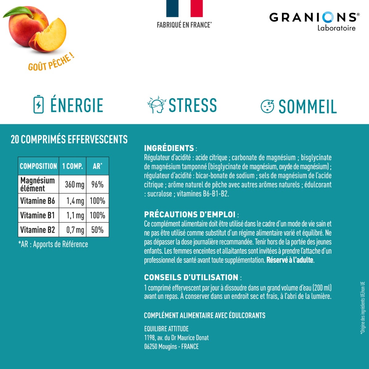 Granions - Magnésium effervescent