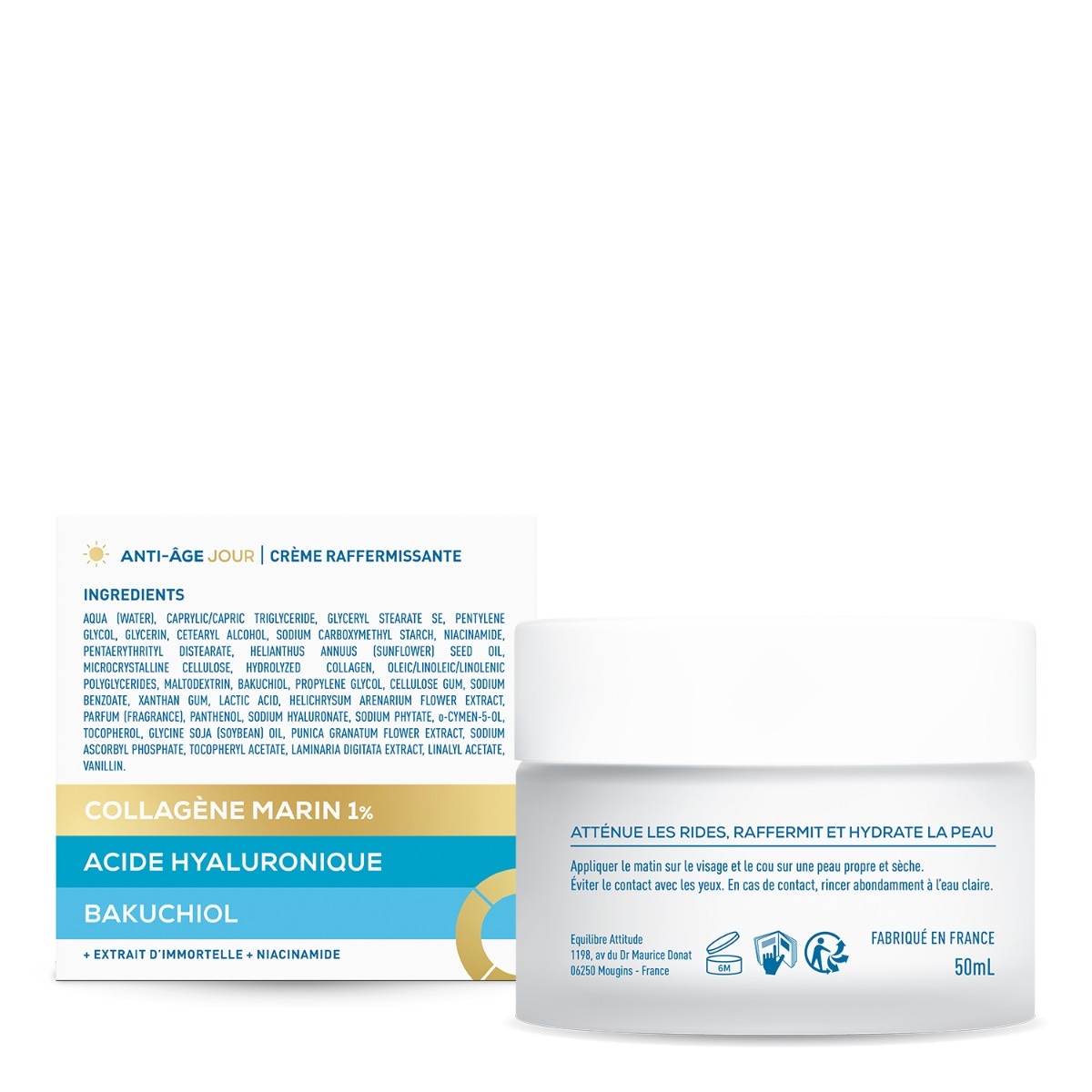 Granions - Crème raffermissante anti-âge jour - ingrédients