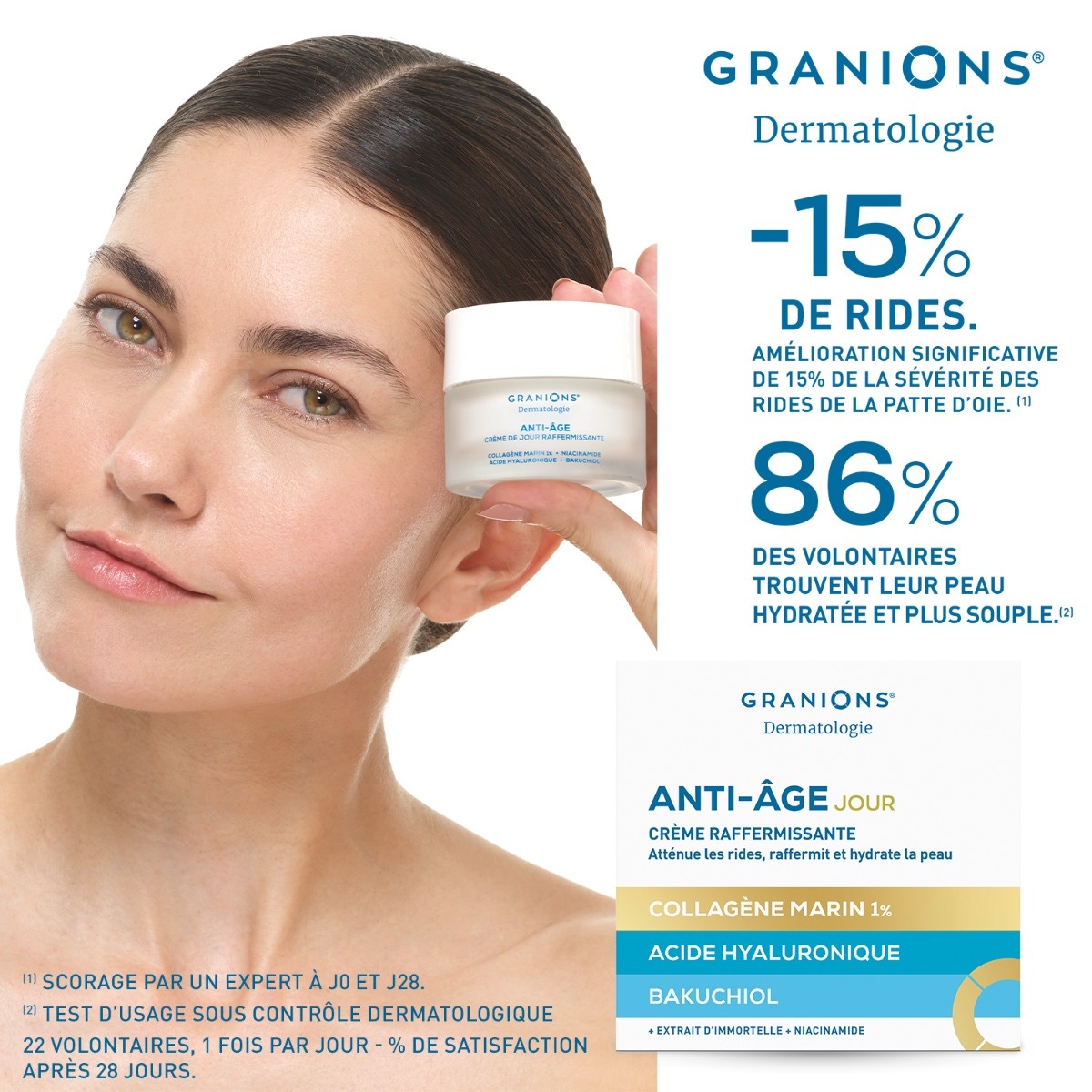 Granions - Crème raffermissante anti-âge jour résultats