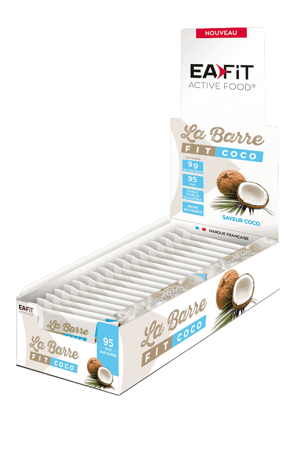 EAFIT Barre Fit noix de coco boite présentoir de 32 barres