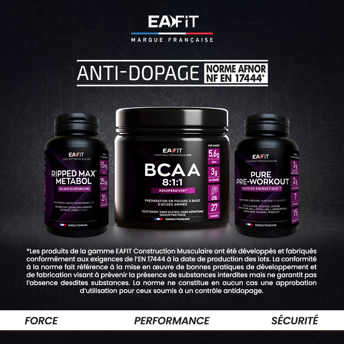 EAFIT BCAA 8.1.1 Pastèque - 275 g