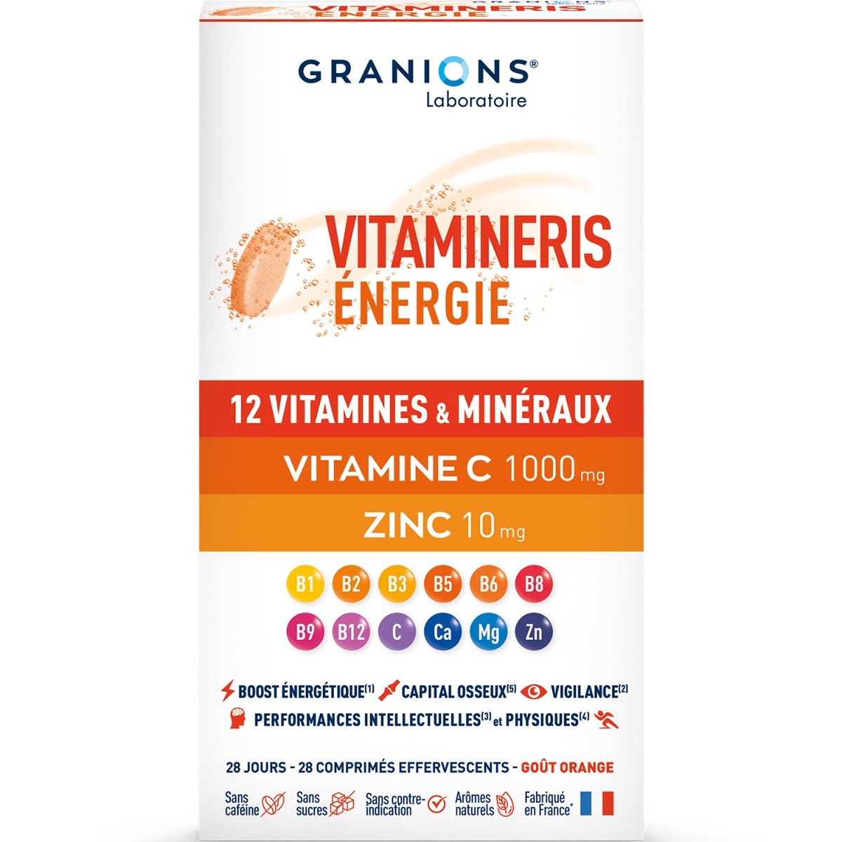 Vitamineris Énergie 1000mg - 28 comprimés 