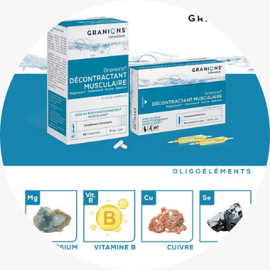 Granions Décontractant Musculaire 30 ampoules 1 Adieu les crampes